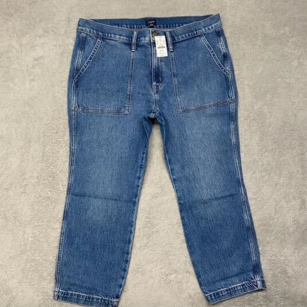 NWT J. Crew Womens Utility Cropped Ankle Stretch Patch Pocket